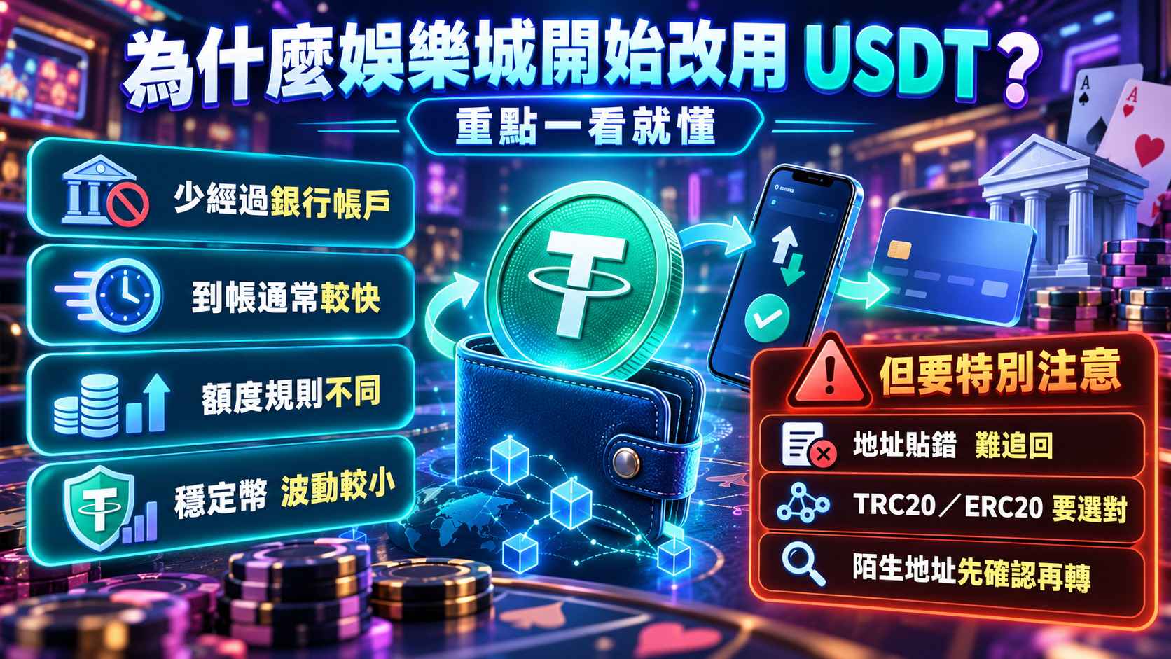 為什麼娛樂城開始改用USDT？